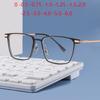 Aluminum Magnesium Frame Square Shortsighted Prescription Glasses Women Men Anti-Reflective Myopes Lunettes 0 -0.5 -0.75 To -4.0