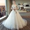 Elegante Abito da Sposa Bianco Senza Spalline con Strascico Abito da Sposa Abito da Ballo Formale da Sera