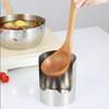 Stainless Steel Heat Resistant Spoon Holder Non-slip Stable Spatula Rest Easy Clean for Kitchen Countertop Grilling Cooking