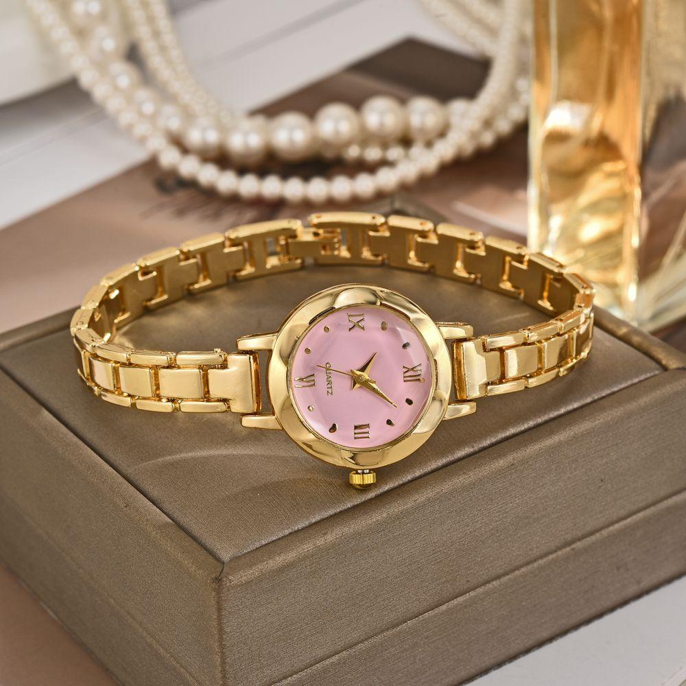 Elegante Schlichte Kleine Damenuhren Luxus Gold Armbanduhren für Frauen Damen Quarzuhren Mädchen Montre Femme Dropshipping
