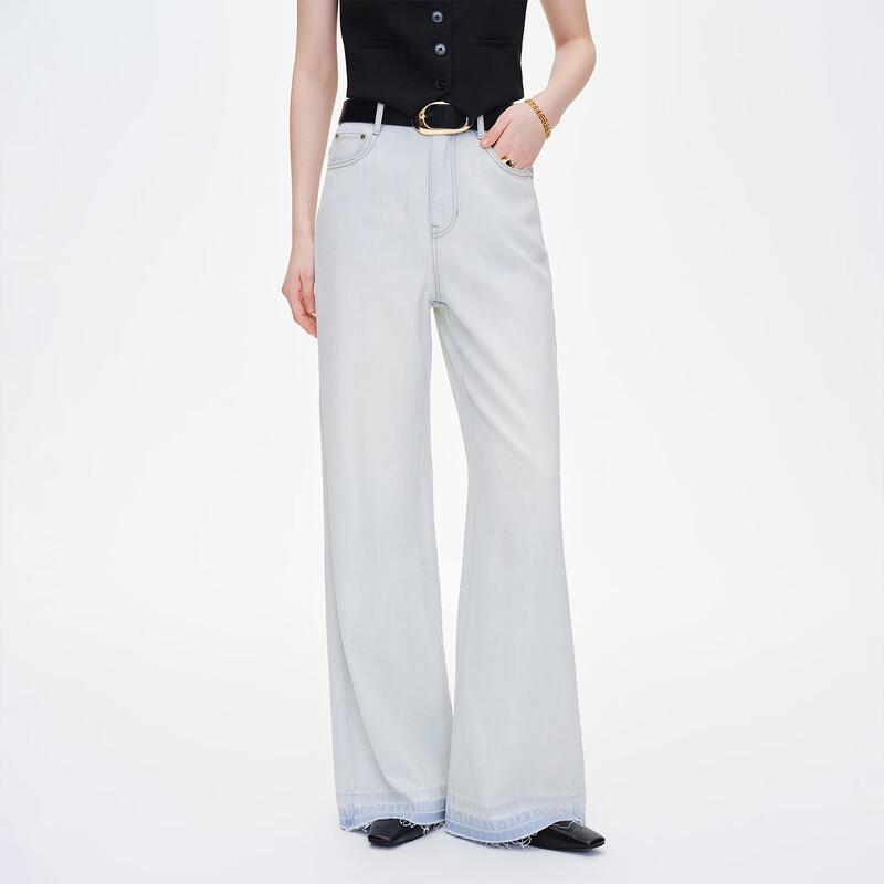 Giovanni Valentino Women s High-Waist Wide-Leg Jeans L