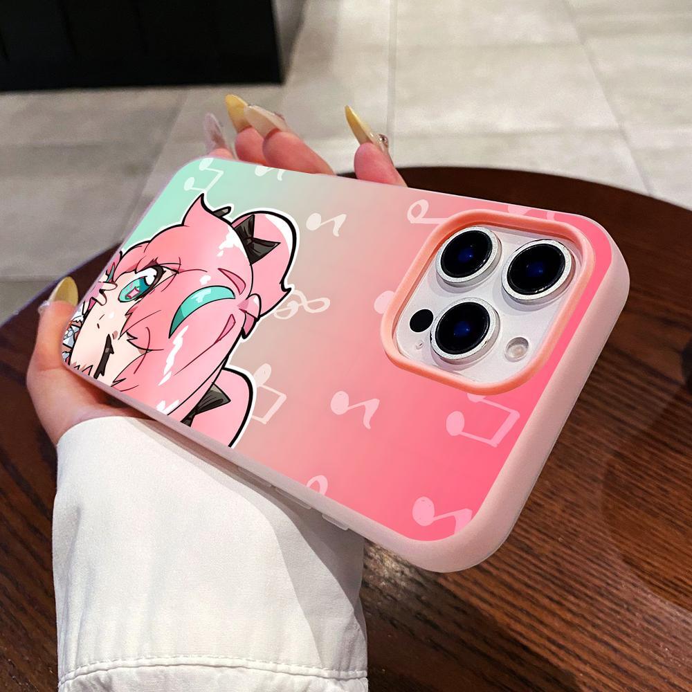 Zenless Zone Zero Aria Jelly Double layer Pink Mobile Phone Case for iPhone 17 16 15 14 13 12 11 Air Pro Max Plus Protective