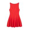 European and American Style Women's Clothing New Fashion Slim-fitting Sleeveless Wide Pendulum Short Dress