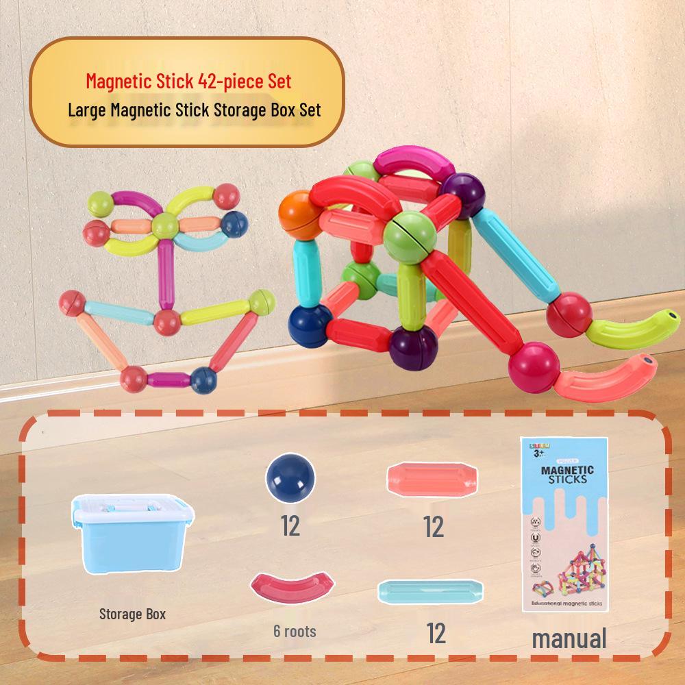 Large Magnetic Building Blocks for Children's Play and Relaxation