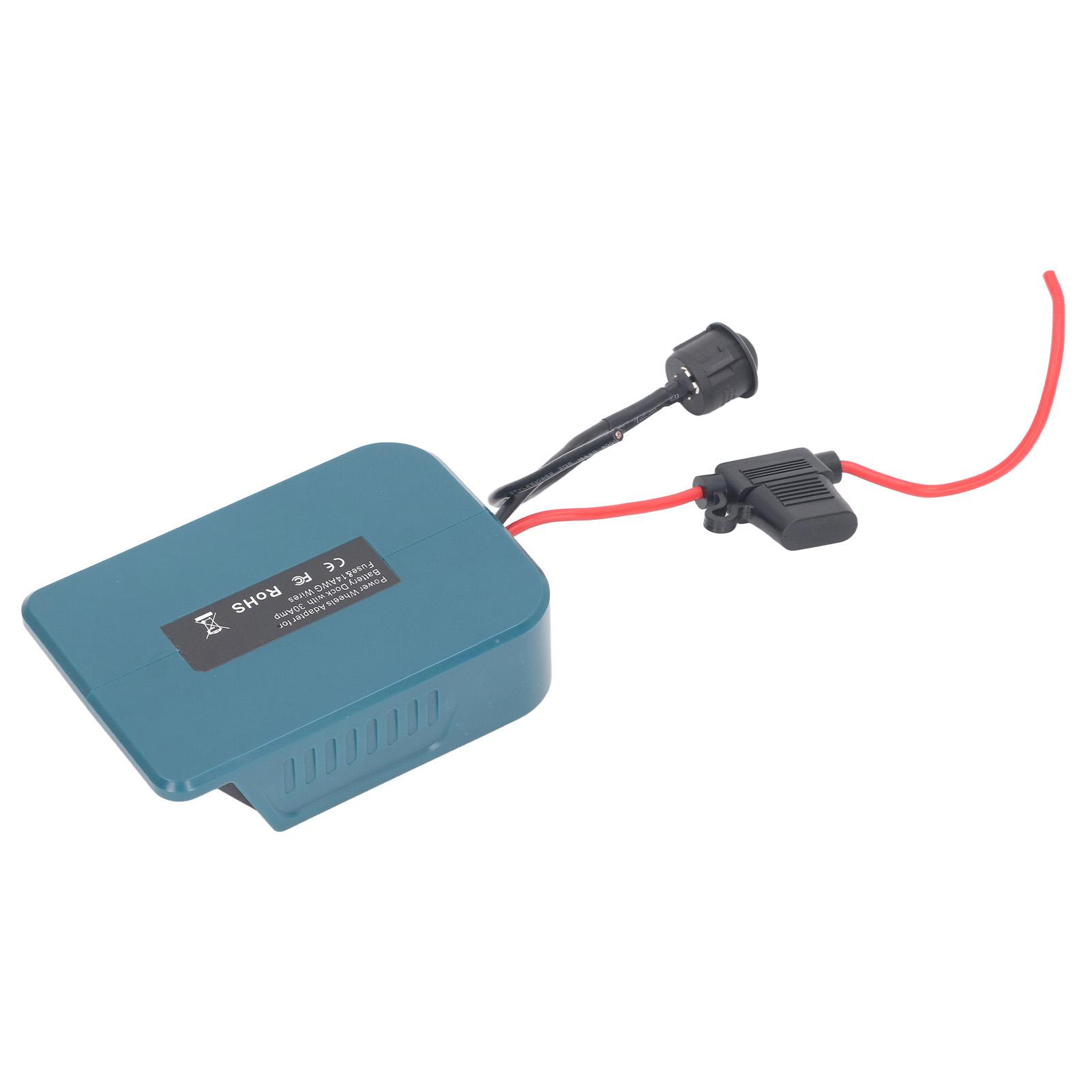 

Адаптер для аккумулятора, провод 14 AWG, предохранитель 30 А, преобразователь мощности, адаптер для инструмента для литиевого аккумулятора 40 В