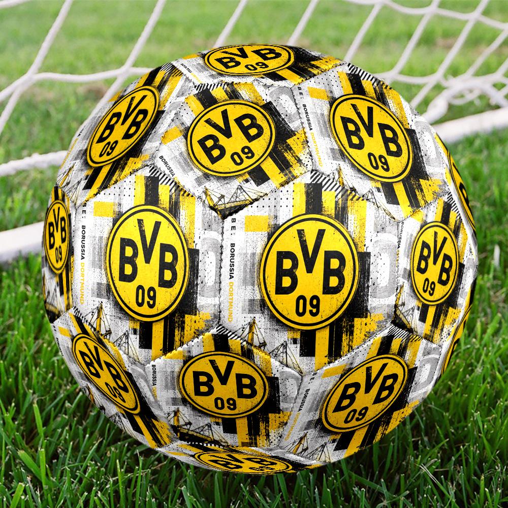 Borussia Fcfc Size 5 Soccer Balls, High-Quality, Anti-Slip, Protective Football, a Unique Gift Suitable for Birthdays, Christmas
