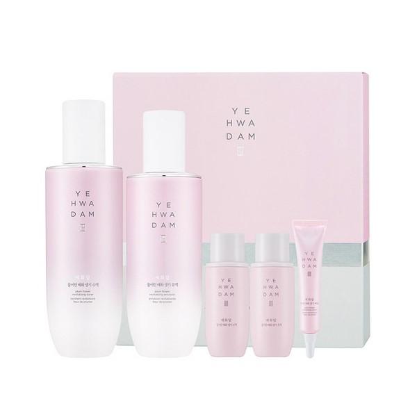 

The Face Shop Yehwadam Plum Flower Revitalizing 2pcs Set (Toner 160ml + 32ml, Emulsion 140ml + 32ml, Essence 8ml)