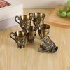 Zinc Alloy Barwares Set For Cocktail Parties And Home Decoration Bronze Finish And Simple Cleaning Coffee Pot and Cups
