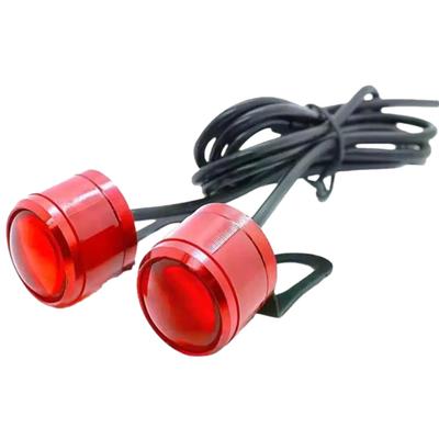 Lebonarie LED Strobe Light for Motorcycle Waterproof 12V Set of