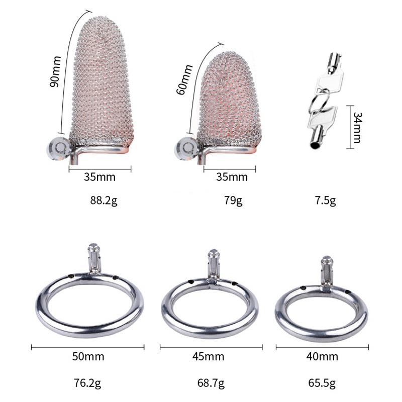 MoDi Siatka ze stali nierdzewnej męskie urządzenie Chastity gładka i lekka klatka na penisa zabawki erotyczne dla mężczyzn penisa blokada cewki moczowej gra dla dorosłych