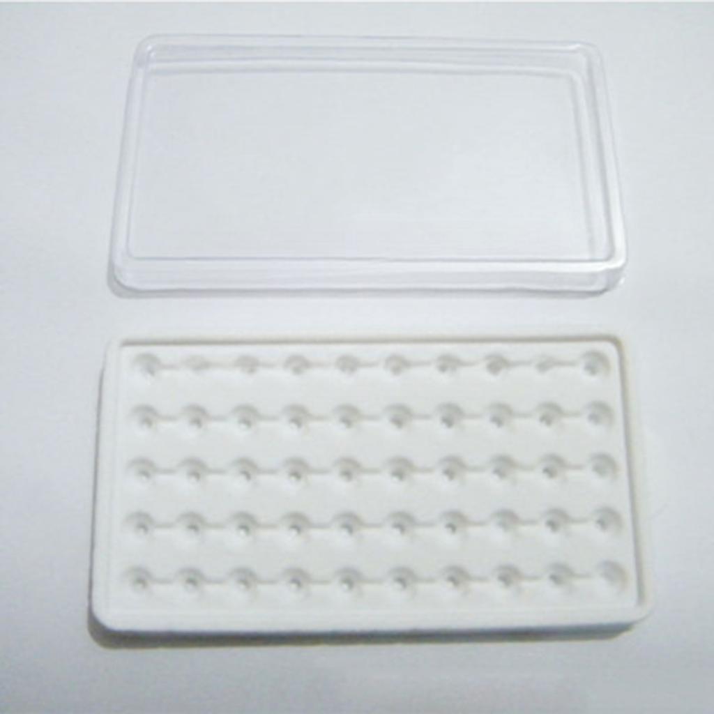 Elegant 50 Grids Diamond Storage Box Diamond Organizer Diamond Display Tray with Clear Lid Suitable for Jewelry Display