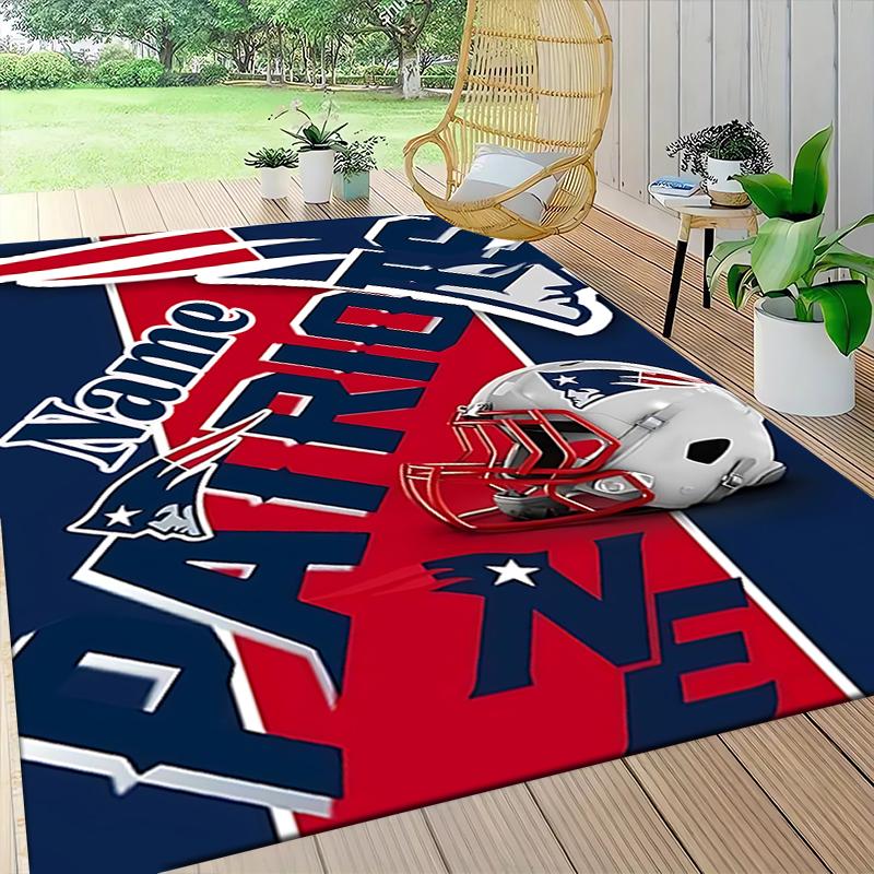 Custom Name Rams Helmet Print Carpet Rug Customizable Soft Washable Anti-Slip Home Living Room Sofa Mats Personalized Rug. 0909421