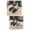 New Thick-soled Casual Bow Student Shoes for Large-sized Single-shoe Women