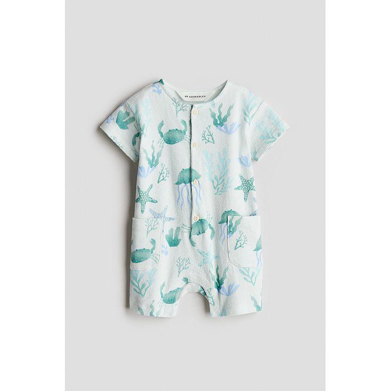 

HM Детская одежда Малыш Мальчик Малышка Комбинезон 2025 Лето Тонкий Новый Тип Детский Принт Комбинезон 1270916