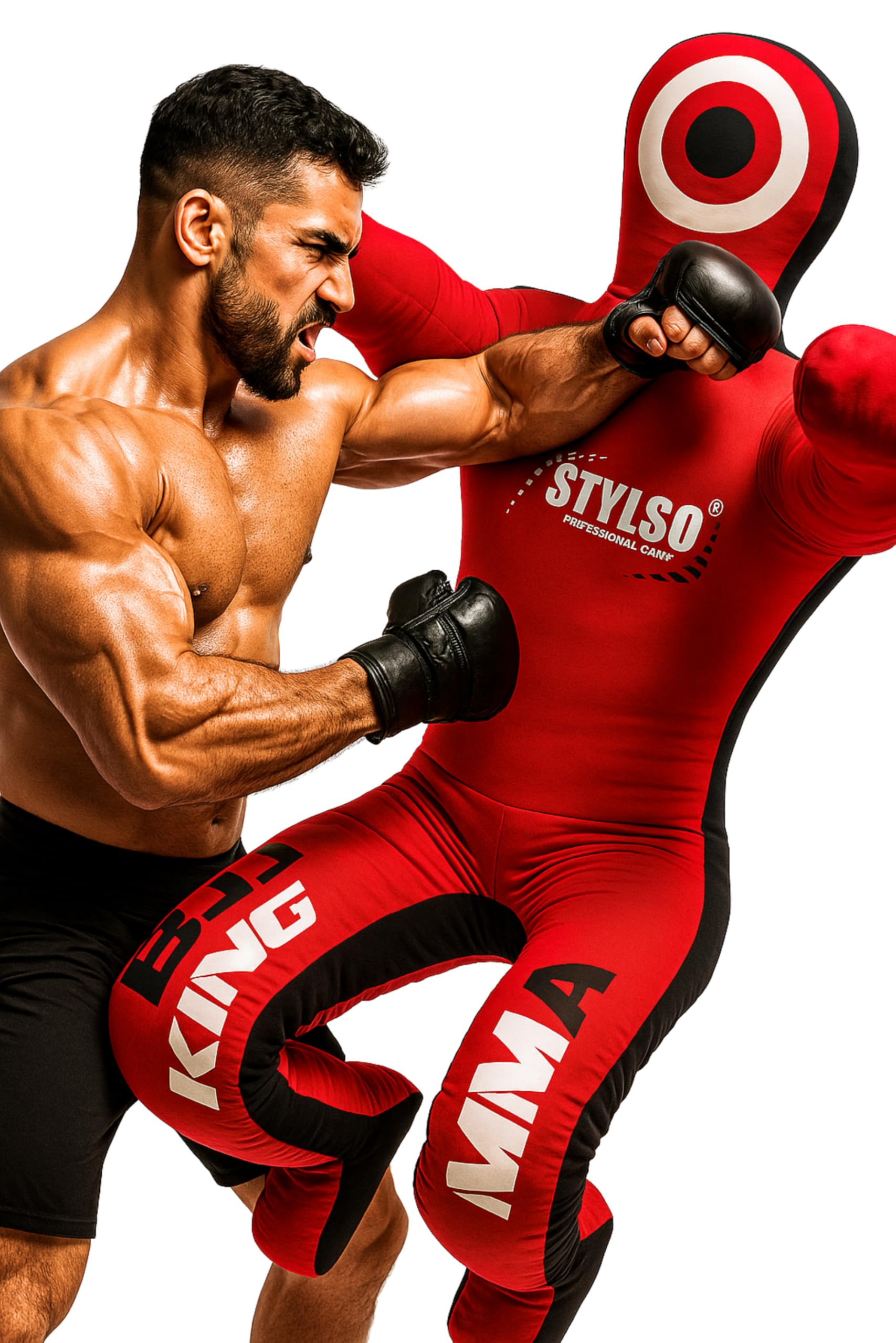 Манекен для борьбы Stylso, Манекен для грэпплинга - Манекен для BJJ, MMA, Дзюдо, Каратэ, Тренировки по единоборствам, Манекен для джиу-джитсу, Ненаполненный, Отработка бросков, ударов, Jiu