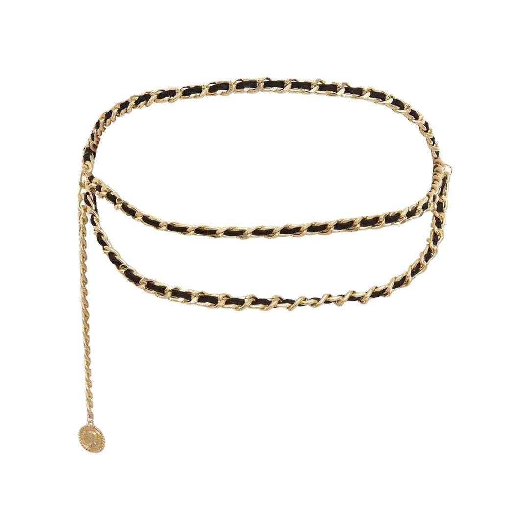 

Новая поясная цепочка для женщин, ретро, сексуальная, модная, многослойная цепочка для тела, персонализированная геометрическая цепочка красоты, бархатное украшение на талию 105cm