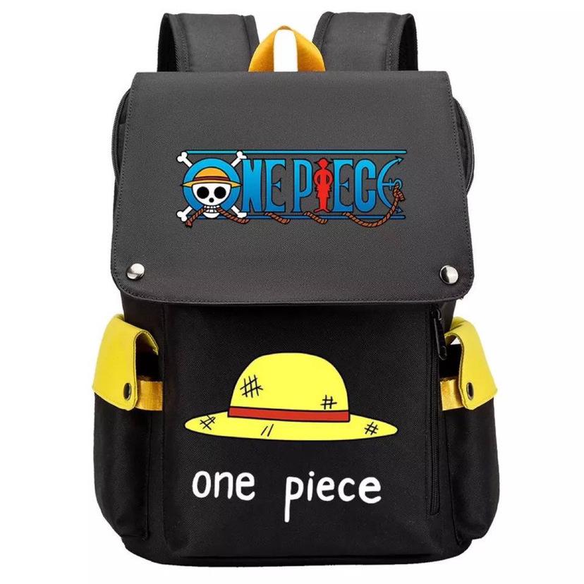 One Piece Luffy Anime Backpack: Large Capacity for Boys and Students (Elementary To High School), Korean Style