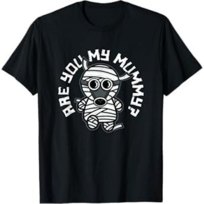T-shirt are You My Mummy _ Shirt de Fête d'Halloween DT5 Débardeur Sweat à Capuche Hommes Femmes Noir