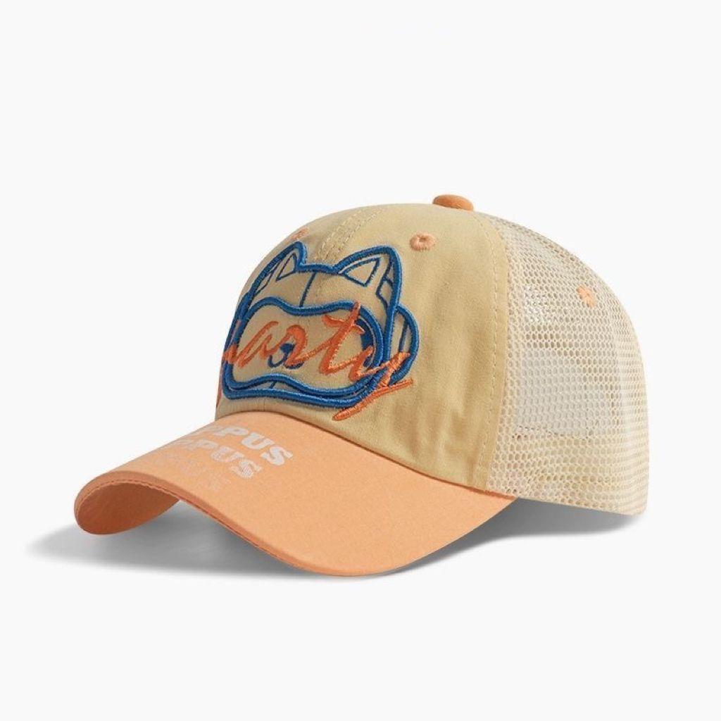Korean Style Children's Quick-Dry Mesh Baseball Cap - Embroidered, Breathable, Sun-Protective, Fashionable for Boys and Girls