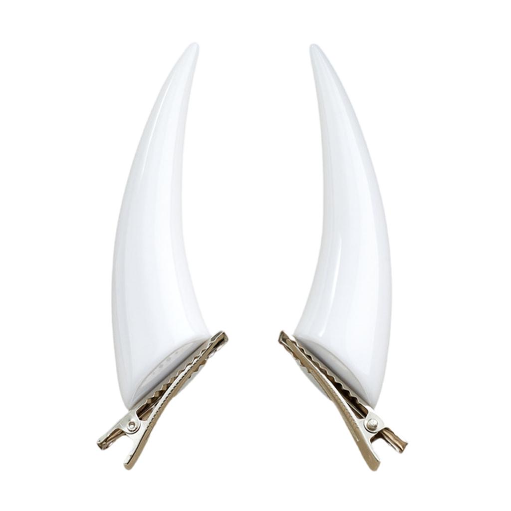 1pair Gothicism Styles Hairpin Devil Horn Hair Clip Unique Cosplay Hairclip for Halloween Party and Festival Costumes