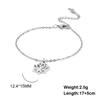Lucktune Lotus Flower Charms Bracelets Stainless Steel Buddhism Gold Color Chain Bracelet for Women Fashion Boho Jewelry Gift