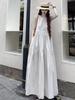 Plus Size Sleeveless Slimming Long Dress - BF Style Casual Round Neck Pullover Skirt