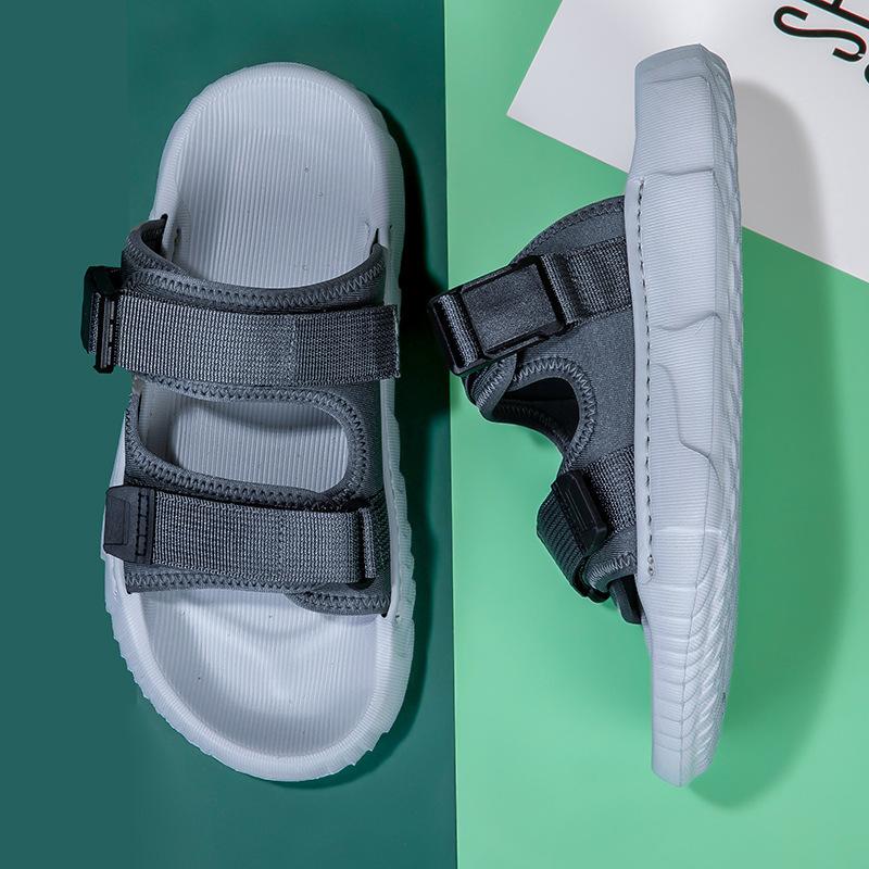 

2025 новые летние сандалии мужские дышащие уличные тапочки мужские спортивные с мягкой подошвой пляжная обувь нескользящие 36 синий