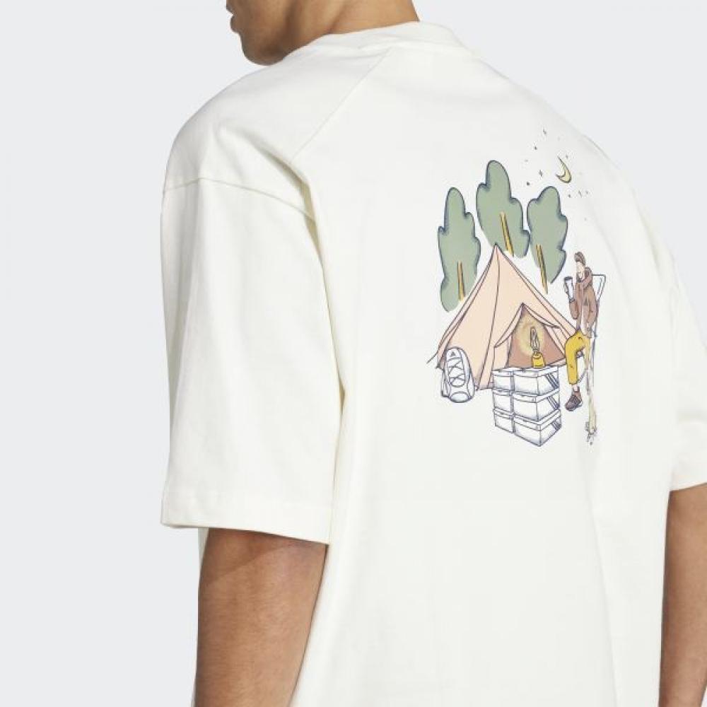 The Adidas Unisex Doodle Camp Graphic Will Bring An Outdoor Vibe Anywhere Indoors And Outdoors