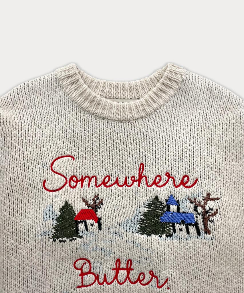 Sseomweeobeoteo Some Village Wool Sweater - Oatmeal