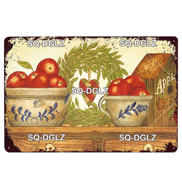 Placă de afiș din metal cu flori, placă de metal vintage, placă de tablă, decor de perete pentru hambar, cameră, bucătărie, garaj, pictură de fier