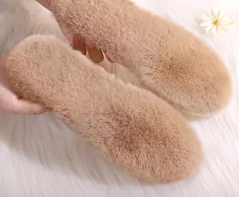 

Thick Insoles Soft Sole Feet Anti Odor and Sweat Absorbing Plush Cotton Felt Imitation Rabbit Hair Insoles with Plush Insoles 42code