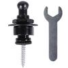 Anti-Slip Metal Guitar Strap Lock and Button for Acoustic & Electric Guitars