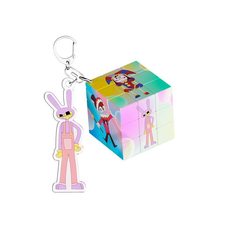 Charming Cartoon Circus Keychain Creative Toy Plastic Key Accessory Gift