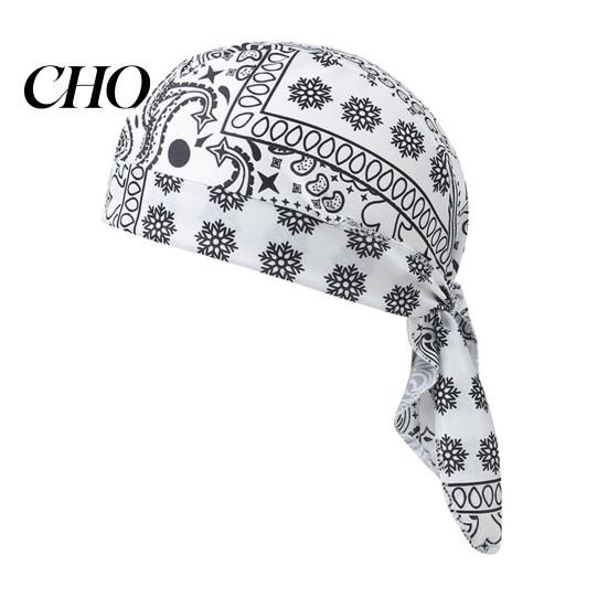 Hiking Headband Paisley Cooling Headscarf Cap Set, Sweat Wicking Adjustable Elastic Strap Bandana Straps Fit Breathable Hand Washable Headwrap Hat