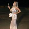 Womens Beach Cover Up Knit Crochet Tank Dress Swimwear
