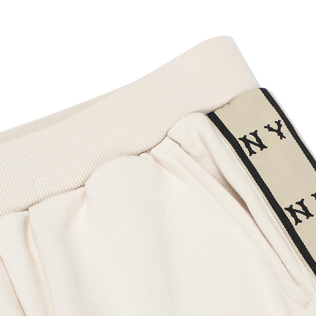 New MLB New York Yankees Knitted Sweatpants Unisex Cream 3APTM0326-50CRS