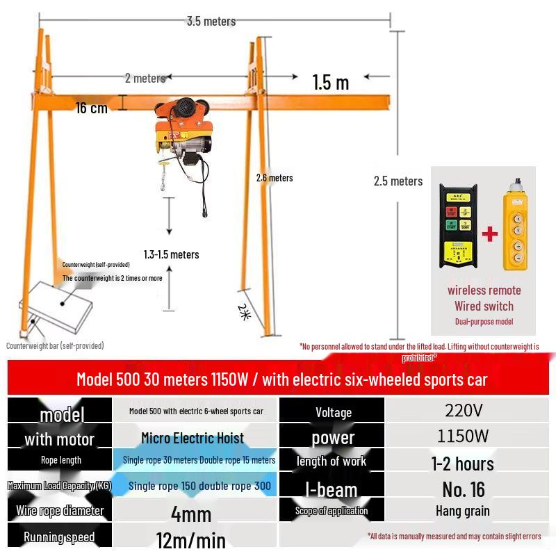 Four-Pillar Track Crane Hoist