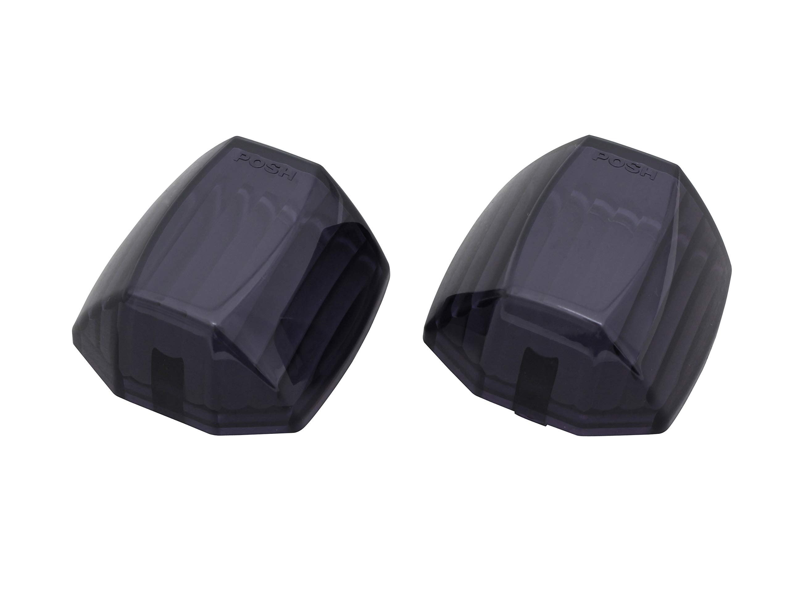 POSH 093285-SP Мотоциклетные принадлежности Поворотник Линза ZR Hoshu Линза Дымчатая 2 шт. C-образный вырез