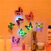 Ranpo Hot Butterfly Night Light Creative Funny Colorful Glowing Butterfly Light Stickable Diy LED House Decorative Wall Lights