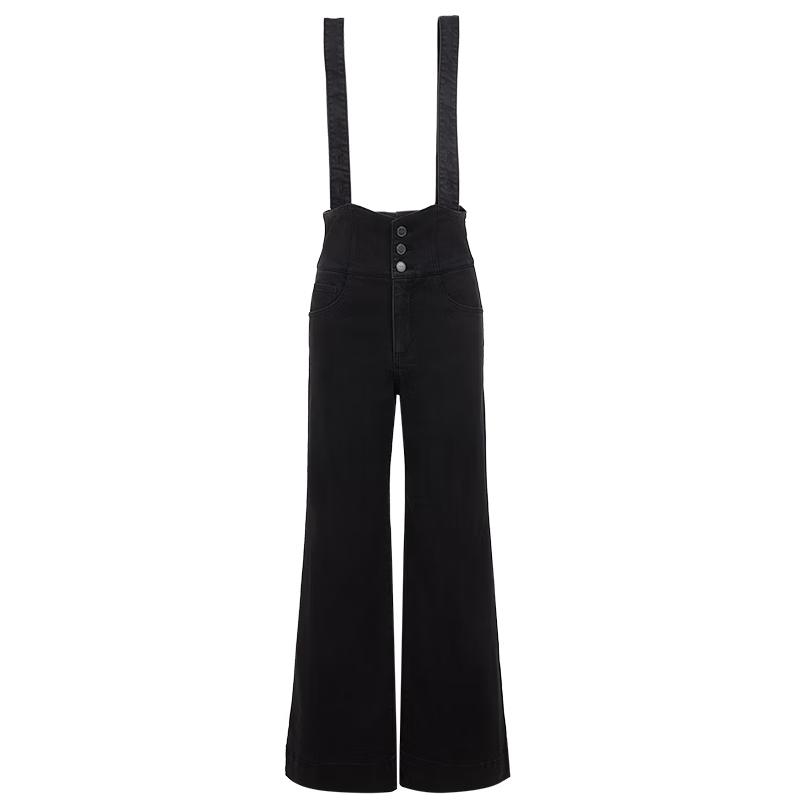 

VEROMODA Women s High-Waist Detachable Strap Flare Jeans XS