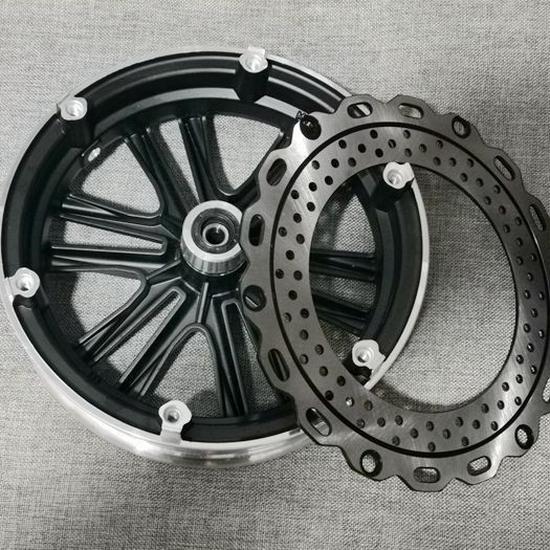 Sunra Hawk and Ghost Fire Electric Vehicle Front & Rear 10-Spoke Steel Disc Brake Wheels