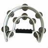 Orff Percussion Tambourine Ring, KTV Party Accessory, MultiColor White