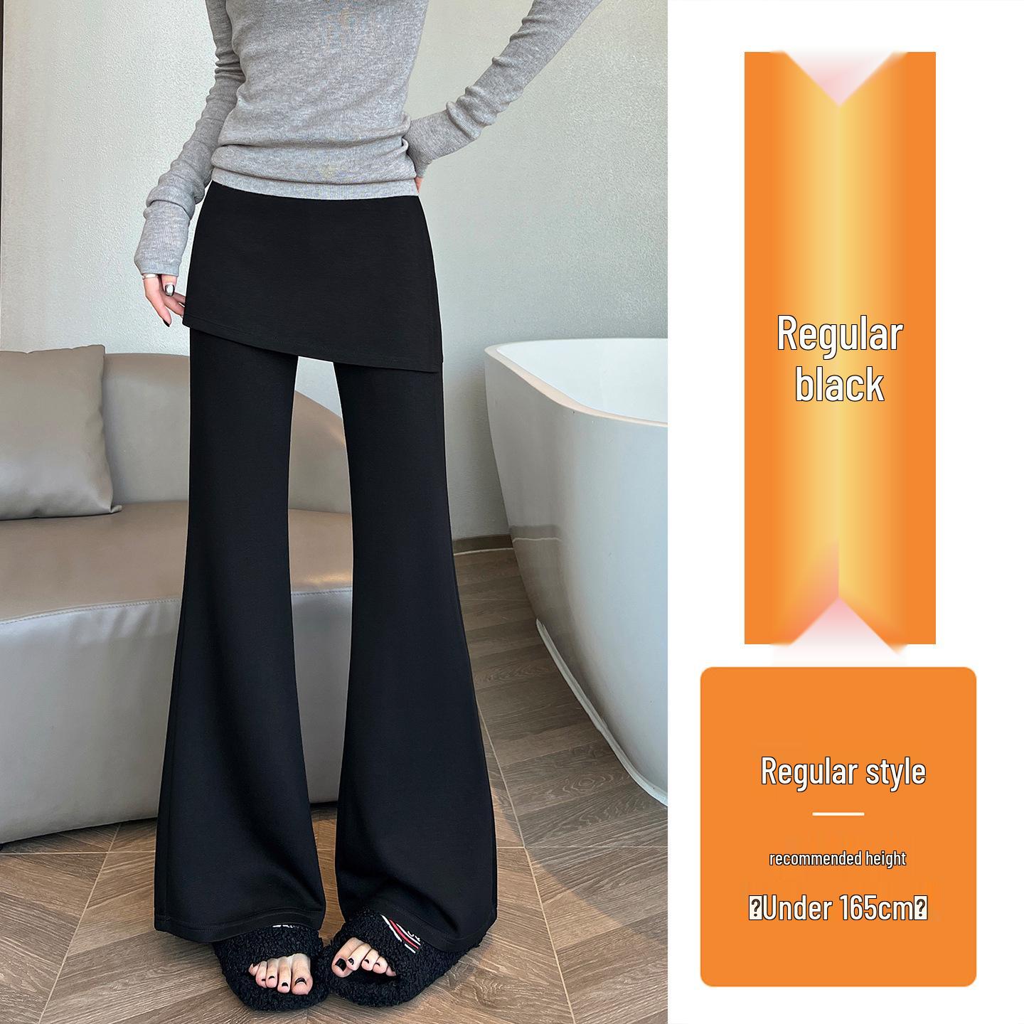 Spring 2026 Women s High-Waisted Micro-Flare Slit Pants: Slimming, Floor-Length Casual Sweatpants XLarge