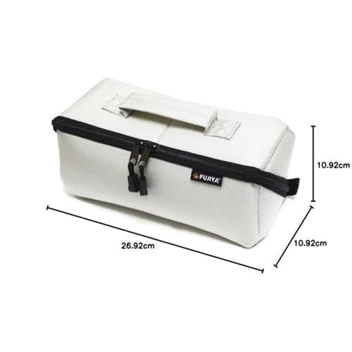 Fujiya Hippo Case (Fabric Tool Case), Medium, Ice Gray, FTC2-MIG