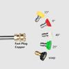 5PCS High Pressure Washer Spray Nozzle 1/4in Quick Connect 5 Colors 5 Angles for Karcher K025#