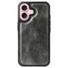 For iPhone 17 Phone Case PU Leather Zipper Wallet Detachable Cover