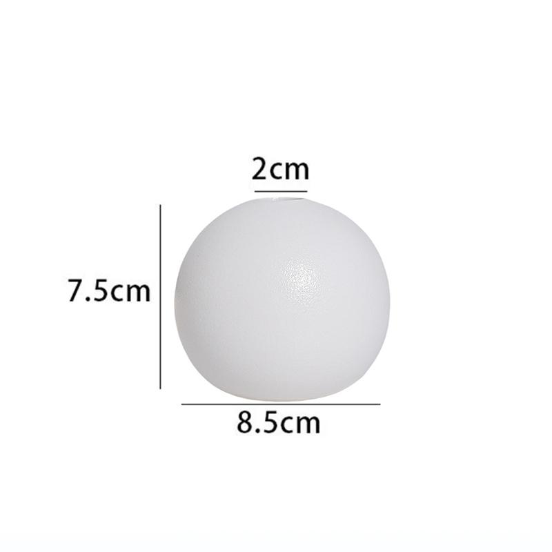 Ceramic Round Oval Vase Ornament Nordic Abstraction Indoor Decorative Home Decor Living Room Table Shelf Interior Decoration