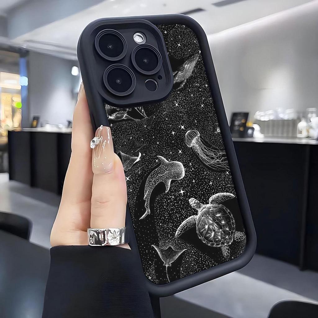 Ochranné pouzdro s drážkou Hvězdnata mořská želva pro iPhone 15/16/17 Pro Max