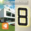 New LED Solar House Numbers 12CM, IP65 Waterproof Illuminated Address Sign, Outdoor Light for Home Hotel Bar Street
