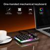 USB C Macro Keypad with 16-Key and 3 Knobs Programmable  Mechanical Gaming Keyboard for Efficiency Gaming and Office